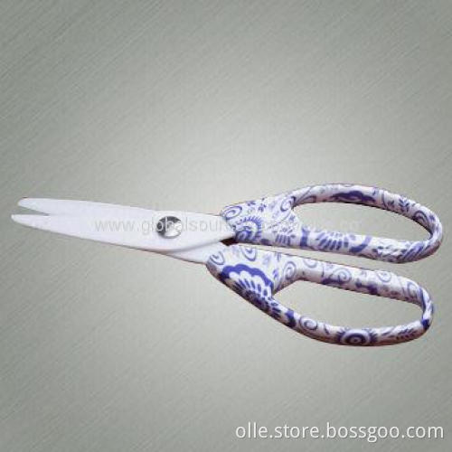 Noble Pattern Blade Ceramic Blade Knife and Scissor Set